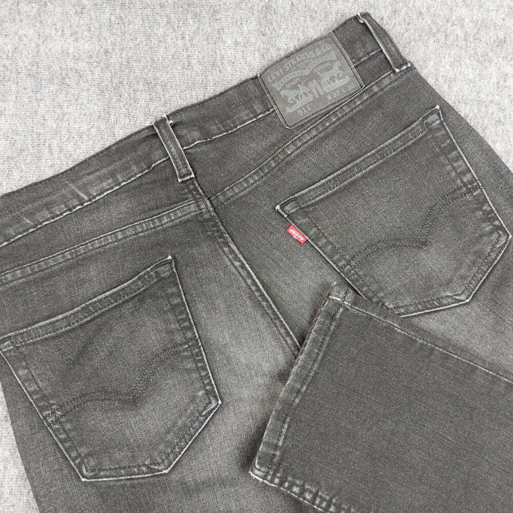 Levi's 511 Jeans Men's 32x30(Fit 34x30) Black Denim Cotton Stretch Outdoor